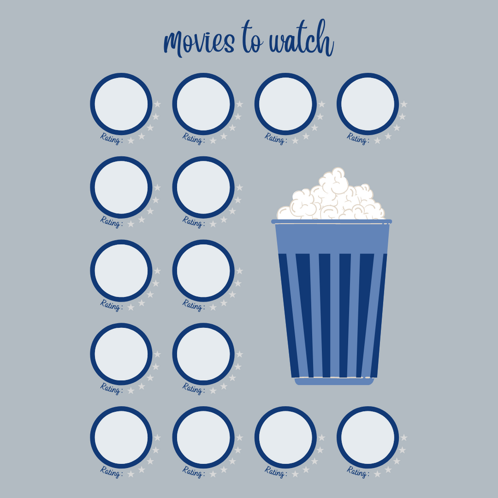 Free Printable Movie Chart