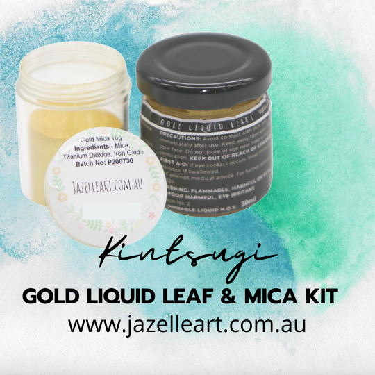 KINTSUGI GOLD LIQUID LEAF & MICA KIT