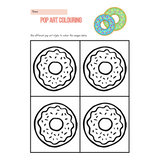 Free Printable Donut Colouring